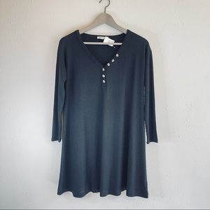 American Eagle Henley Neck Ribbed Casual Mini Dress Size Small NWT